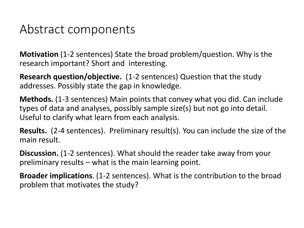 abstract components