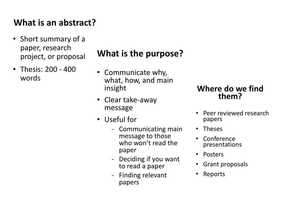 what is an abstract