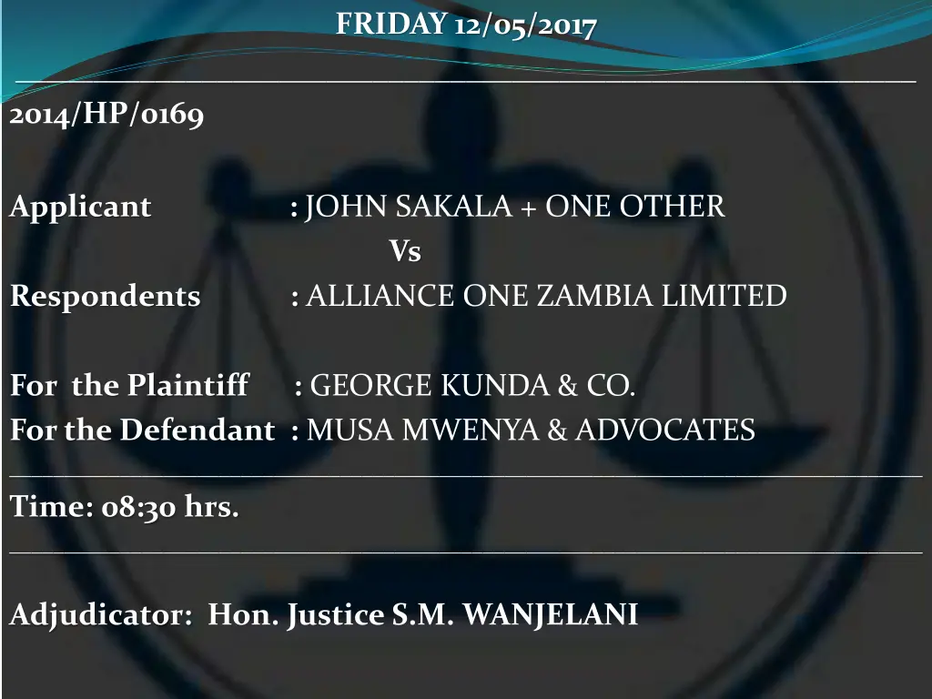 friday 12 05 2017