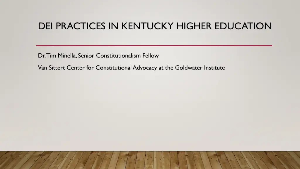 dei practices in kentucky higher education