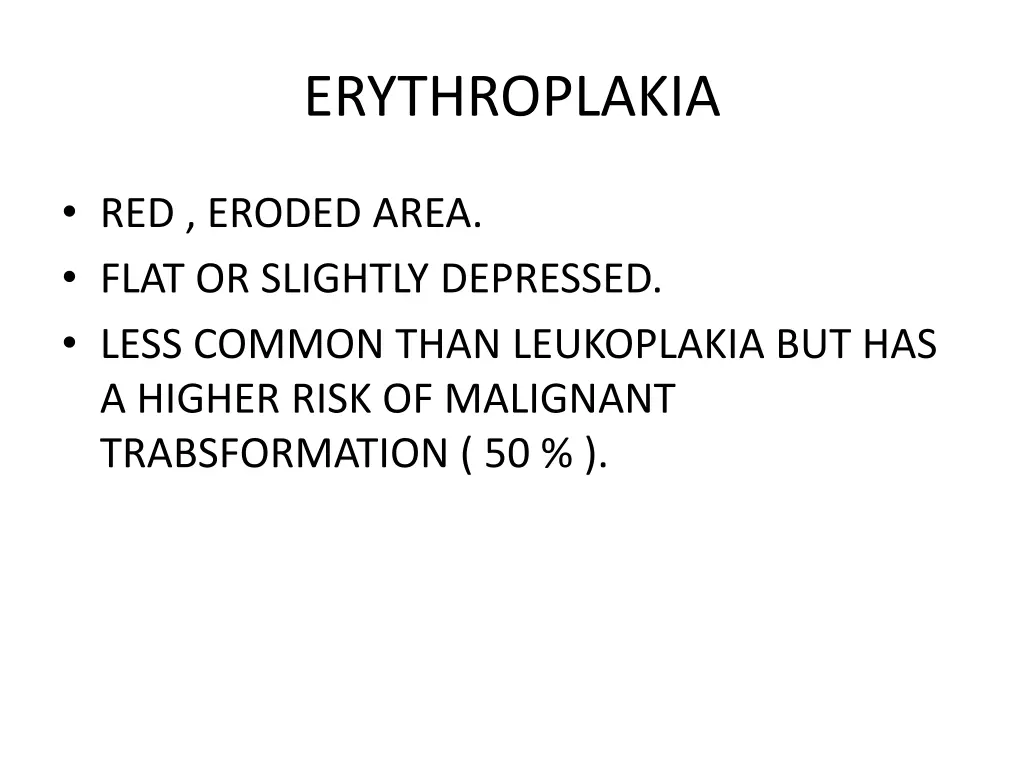erythroplakia
