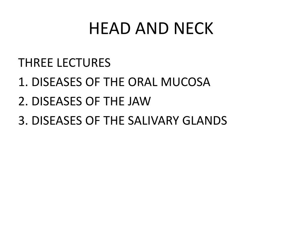head and neck