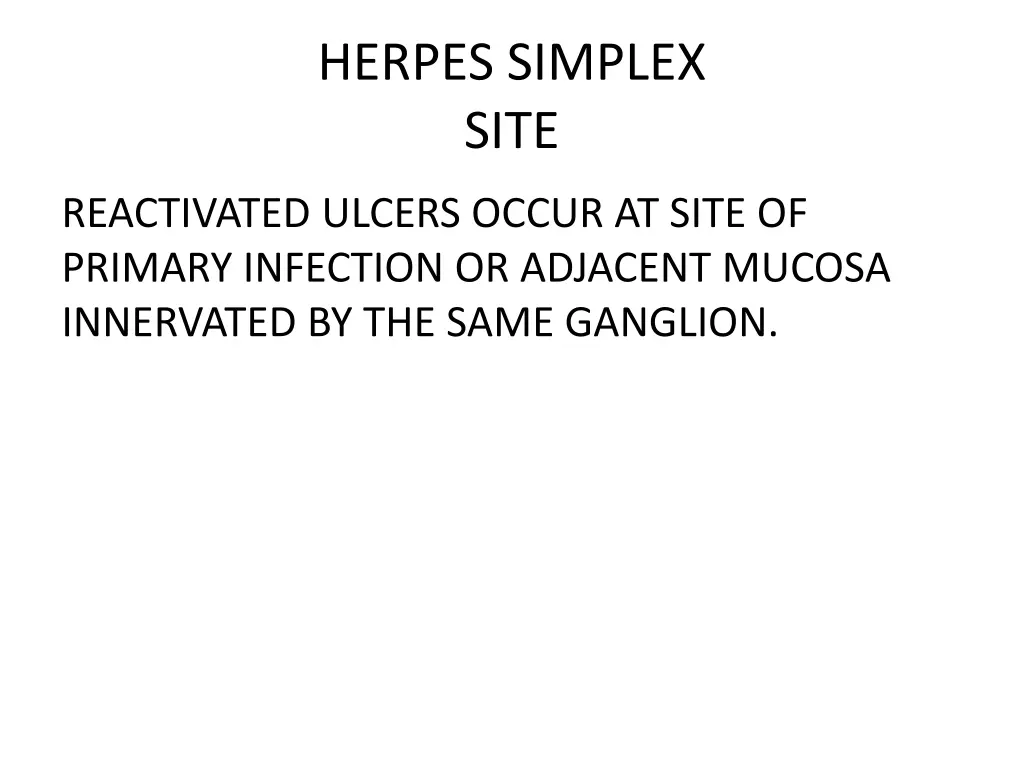herpes simplex site
