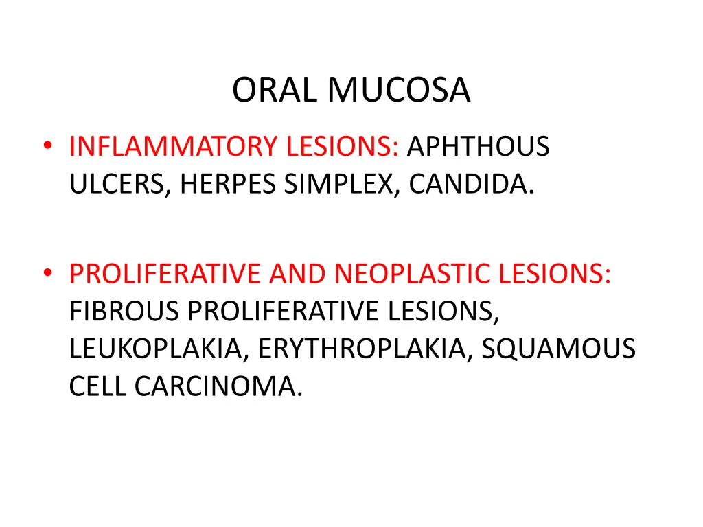 oral mucosa