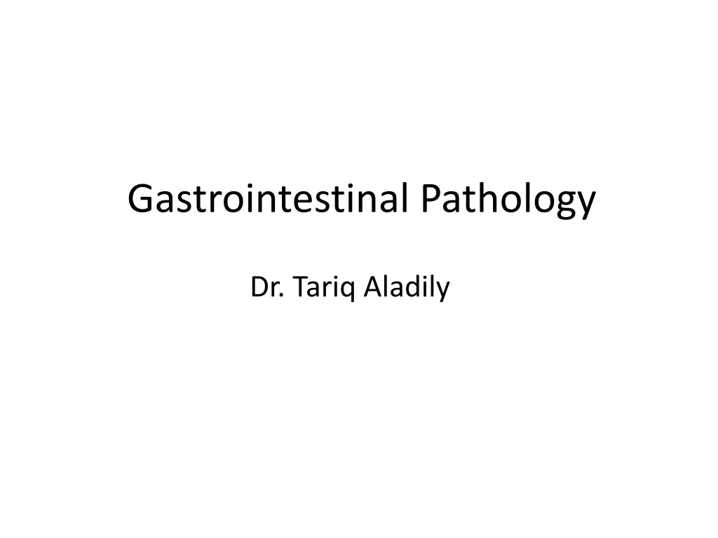 gastrointestinal pathology