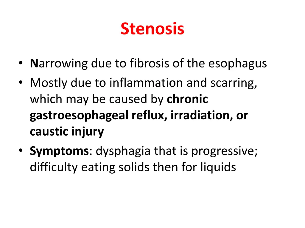 stenosis