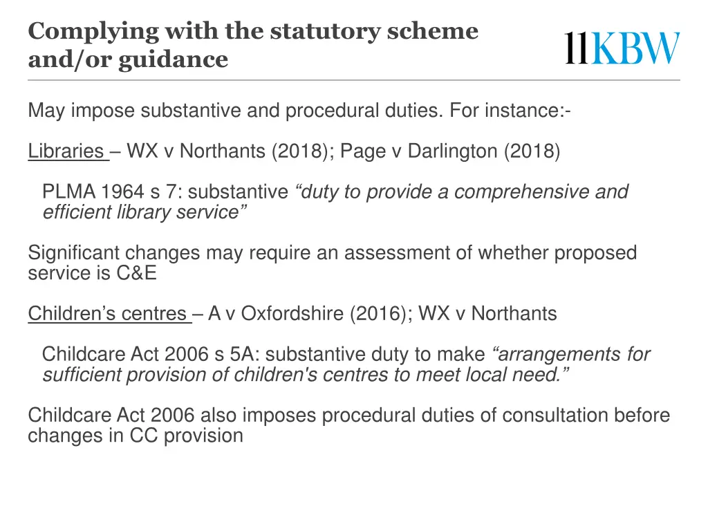 complying with the statutory scheme
