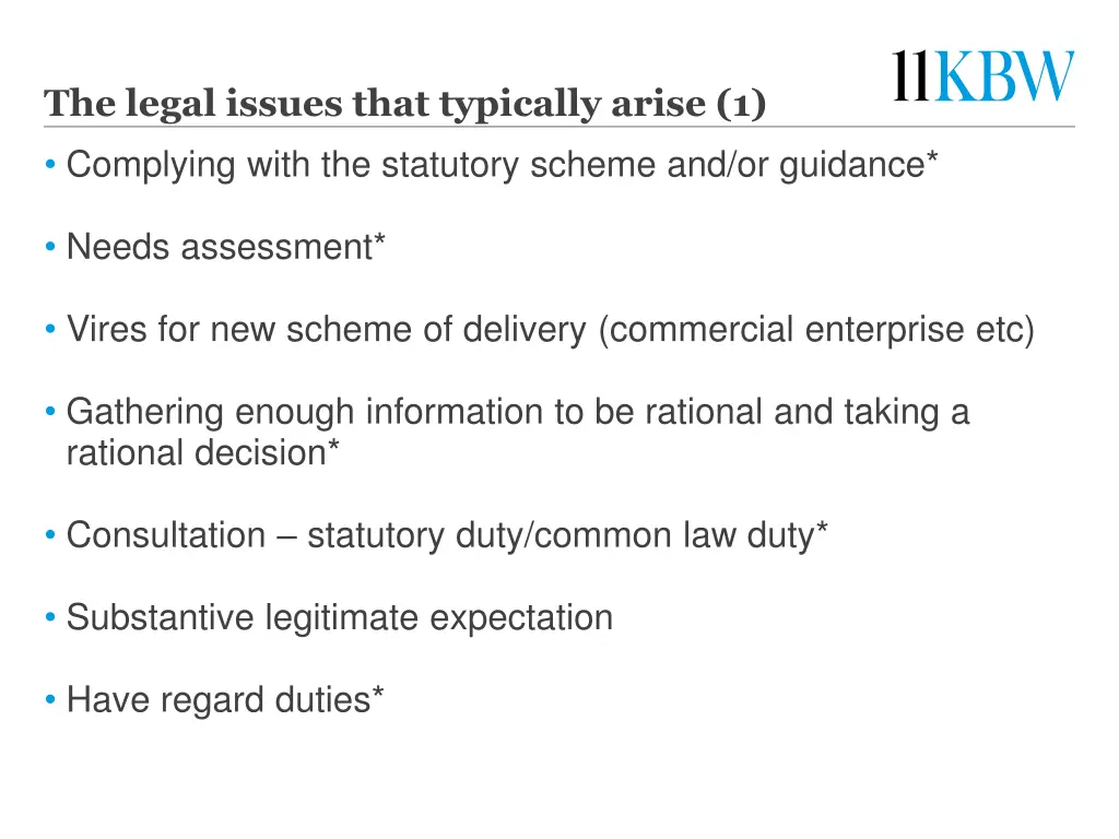 the legal issues that typically arise 1 complying