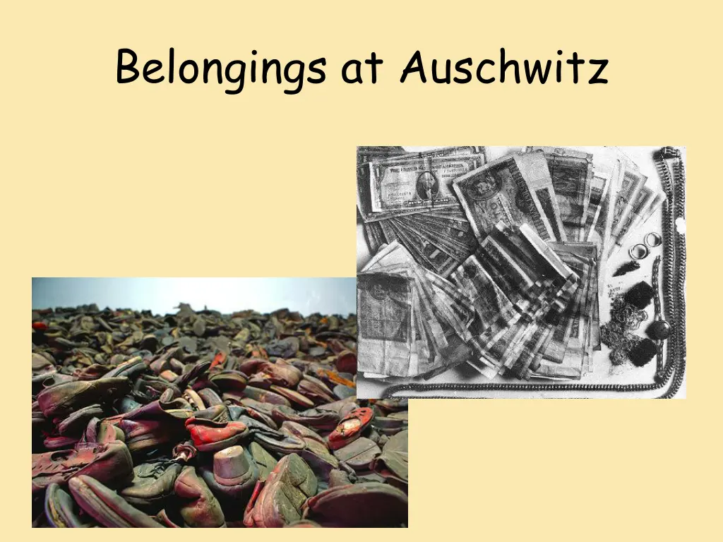 belongings at auschwitz