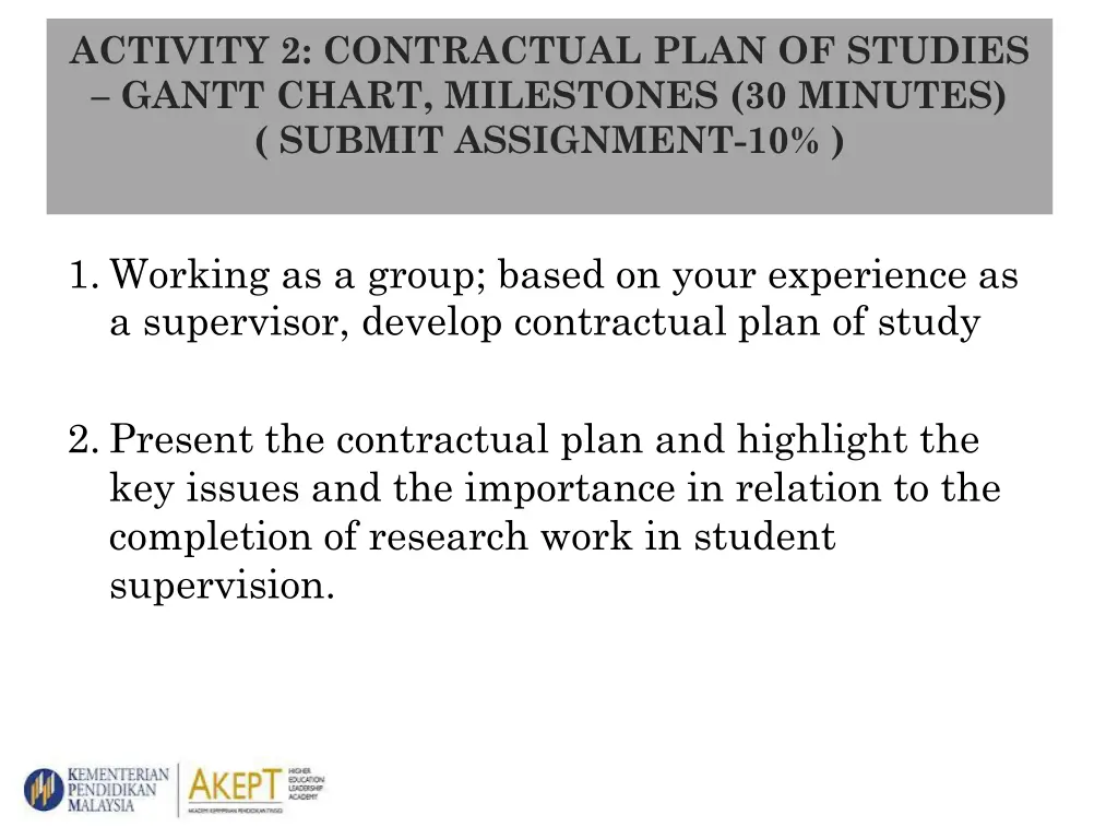 activity 2 contractual plan of studies gantt 1