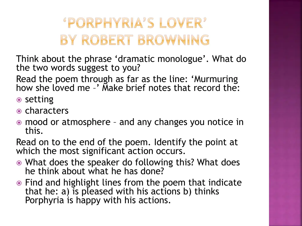 porphyria s lover by robert browning 2