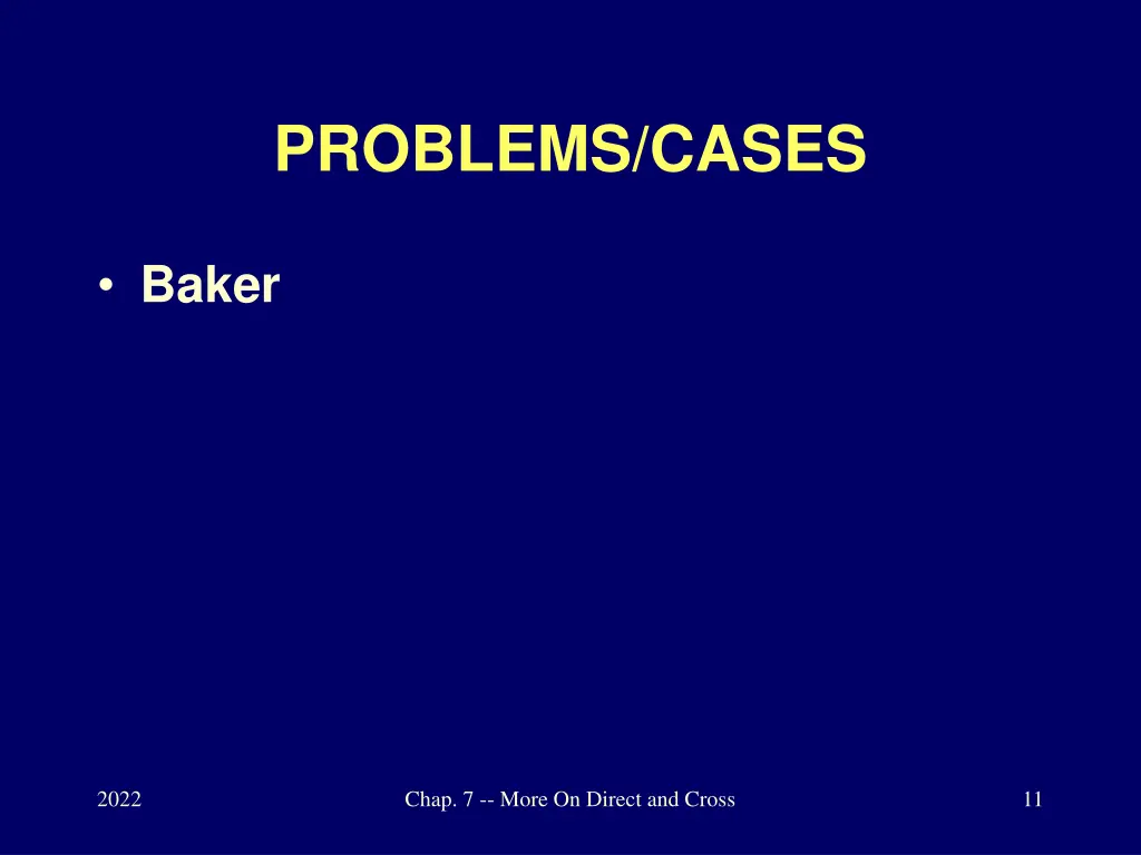 problems cases