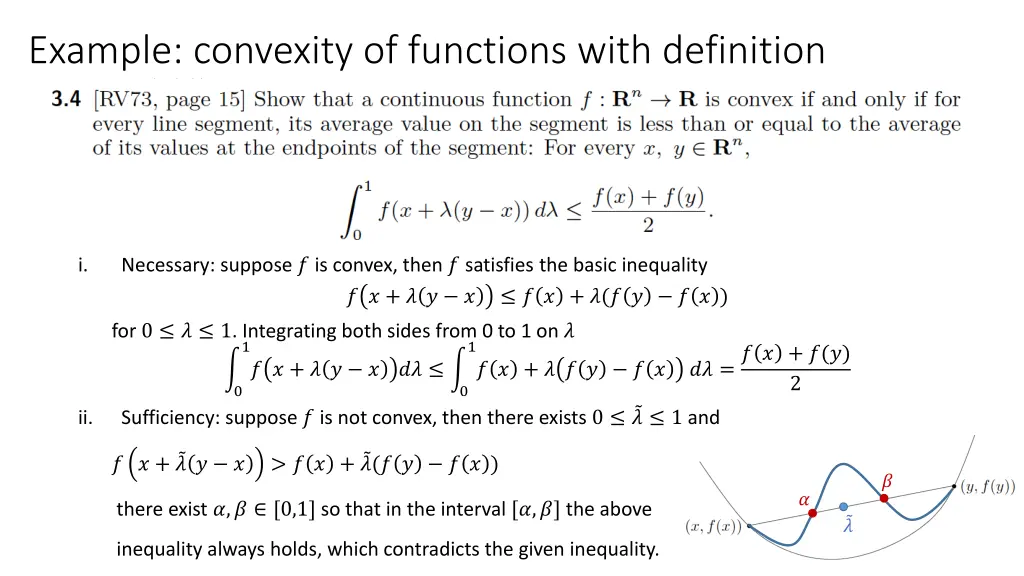 example convexity of functions with definition