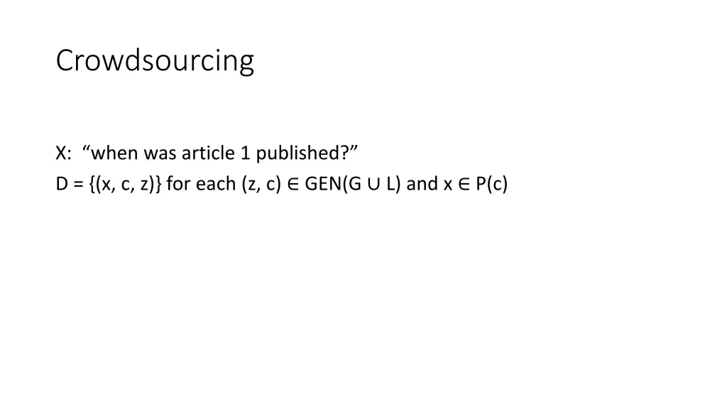 crowdsourcing