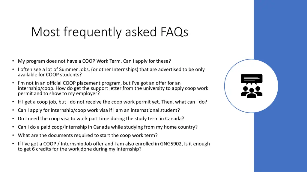 most frequently asked faqs