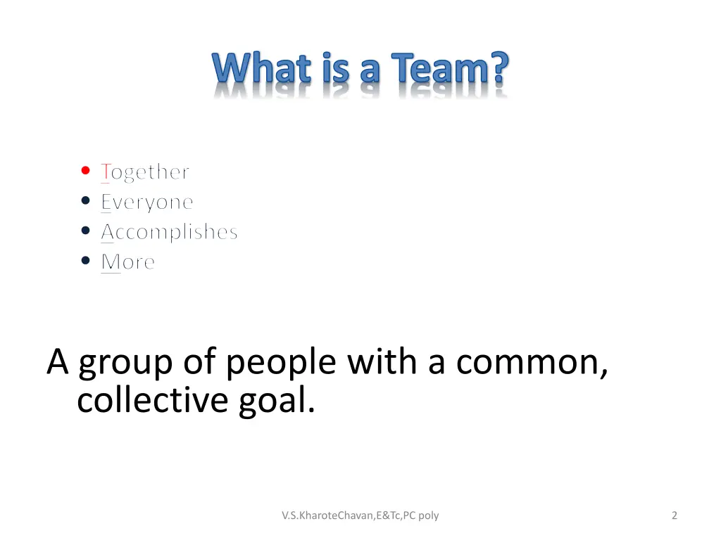what is a team