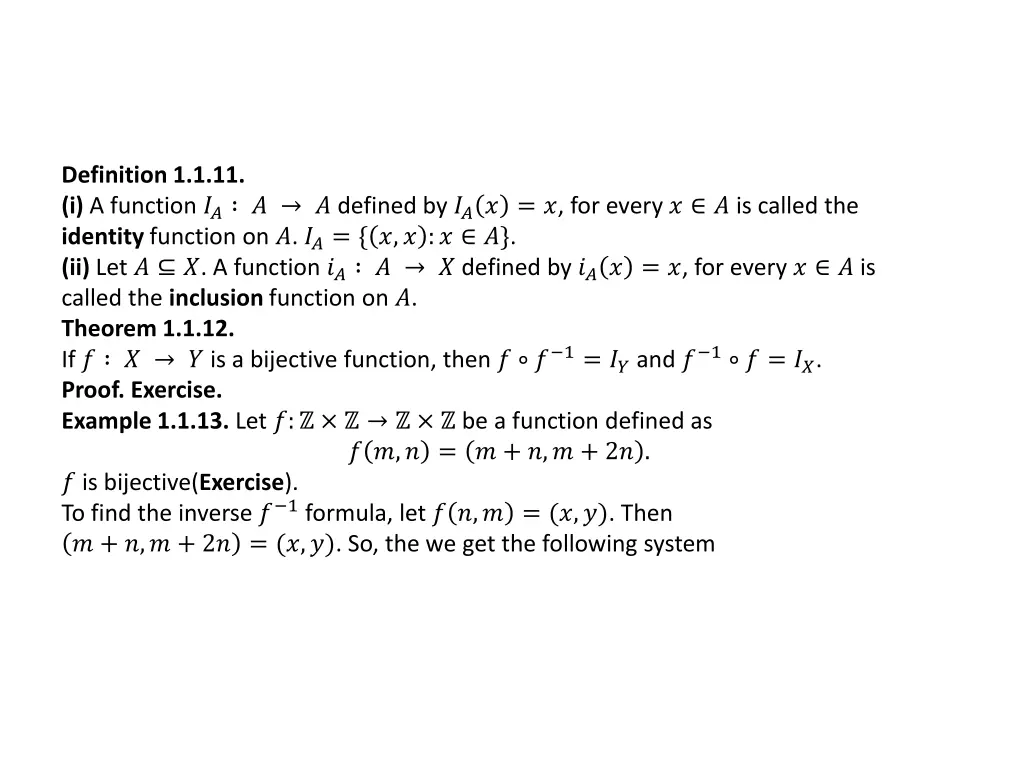 definition 1 1 11 i a function defined