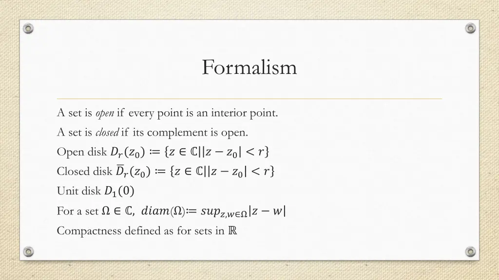 formalism