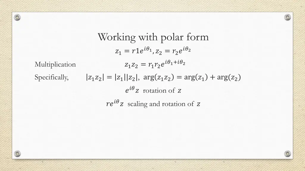 working with polar form 1 1 1 2 2 2 1 2 1 2 1 2