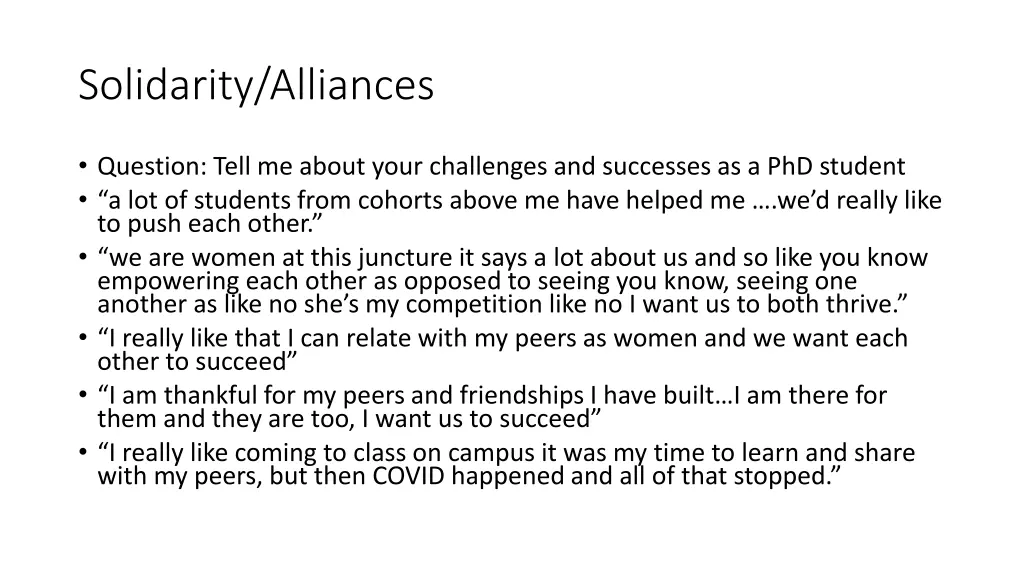 solidarity alliances