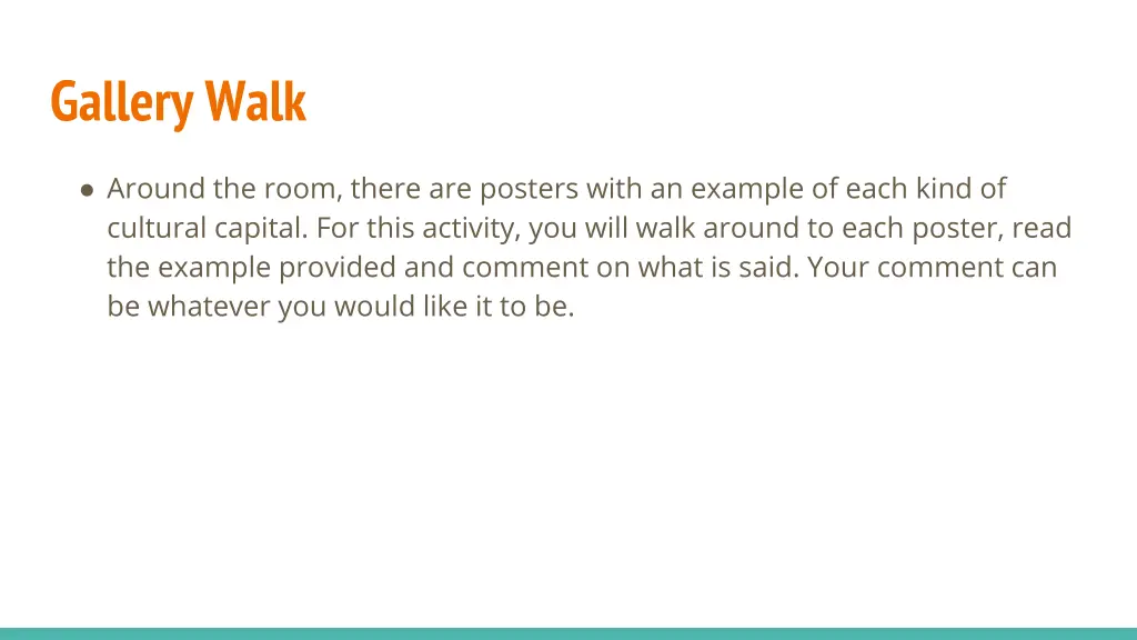gallery walk