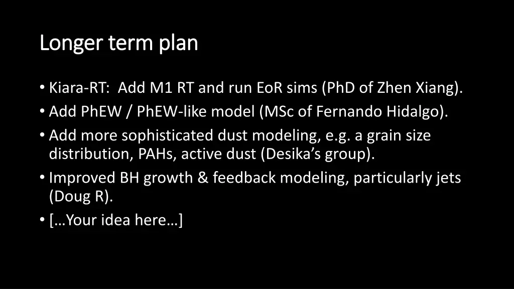 longer term plan longer term plan