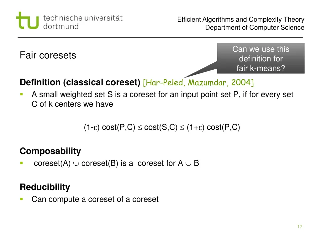 efficient algorithms and complexity theory 16