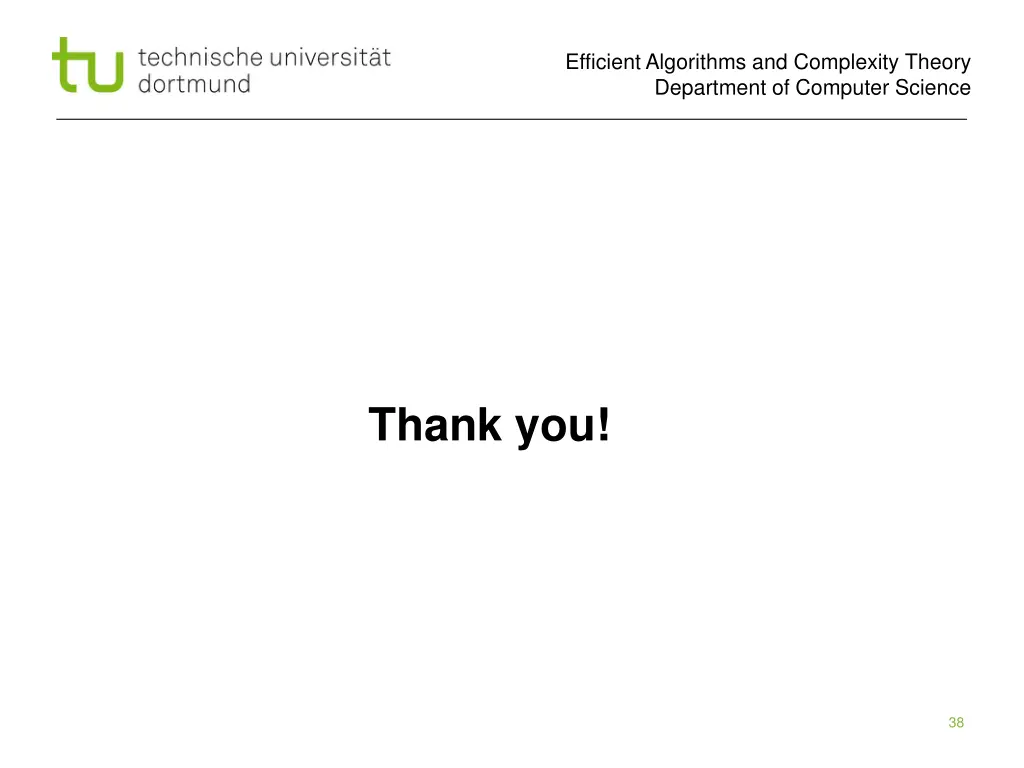 efficient algorithms and complexity theory 37