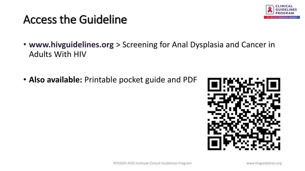 access the guideline access the guideline