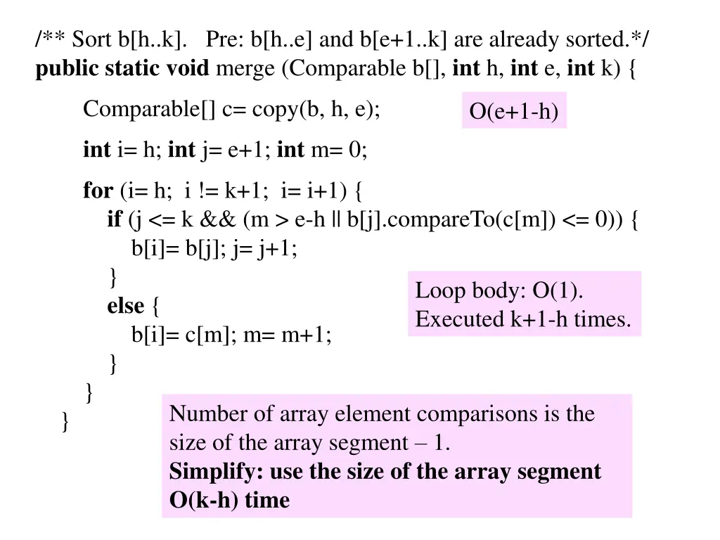 sort b h k pre b h e and b e 1 k are already 1