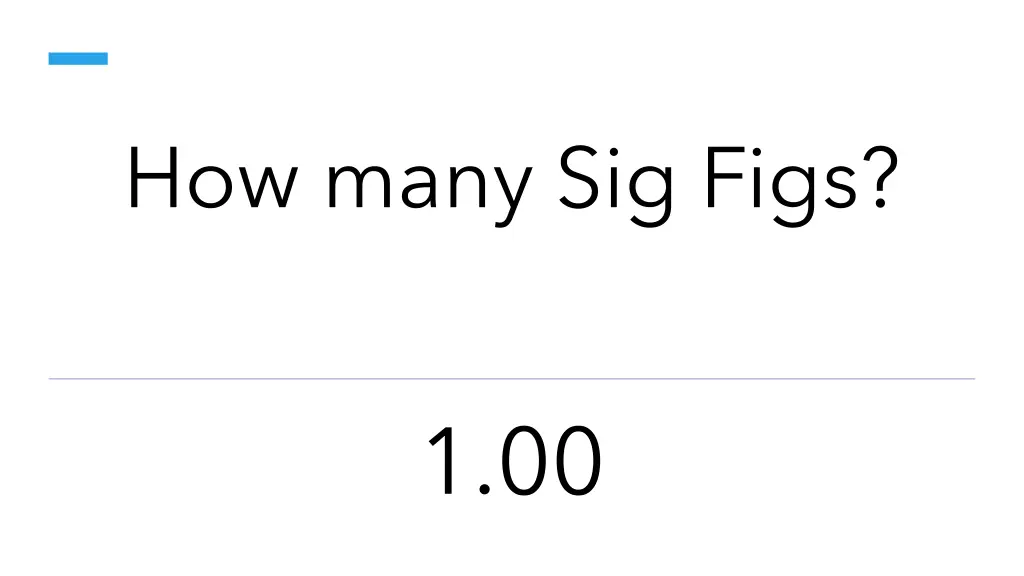 how many sig figs