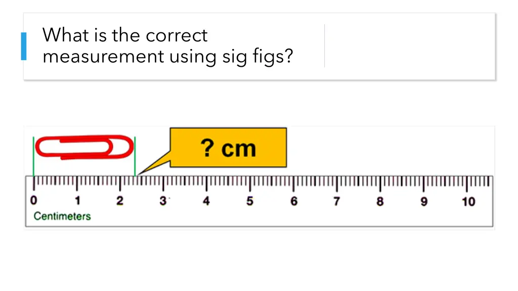 what is the correct measurement using sig figs