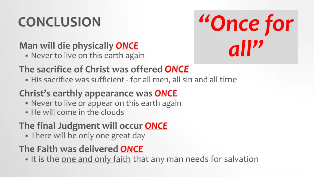 once for all 1