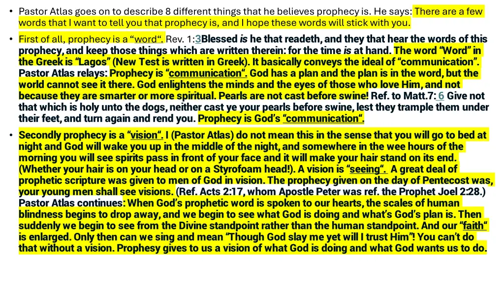 pastor atlas goes on to describe 8 different