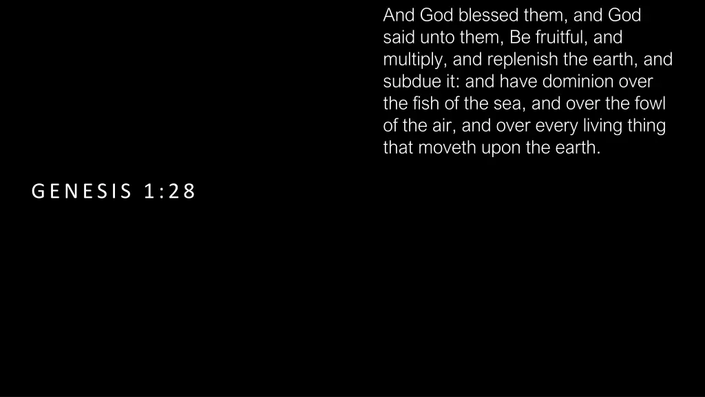 and god blessed them and god said unto them