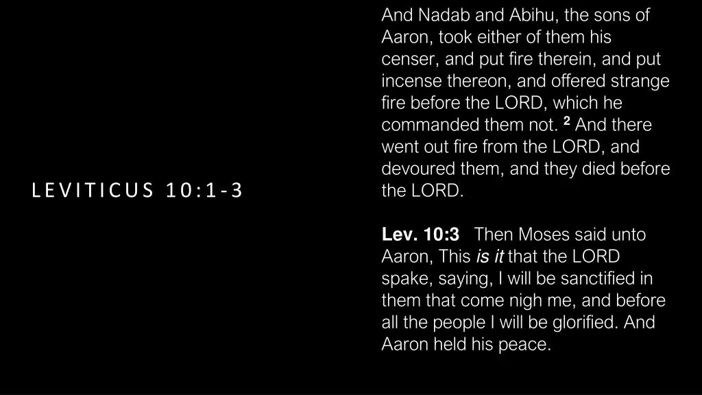 and nadab and abihu the sons of aaron took either