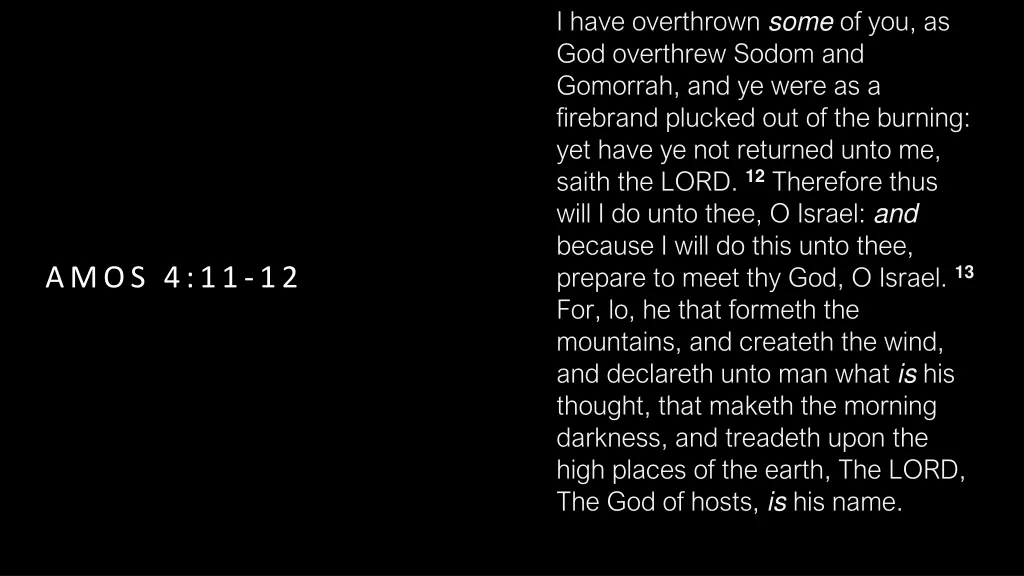 i have overthrown some of you as god overthrew