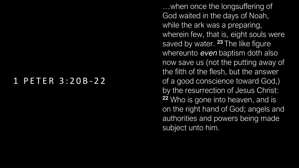 when once the longsuffering of god waited