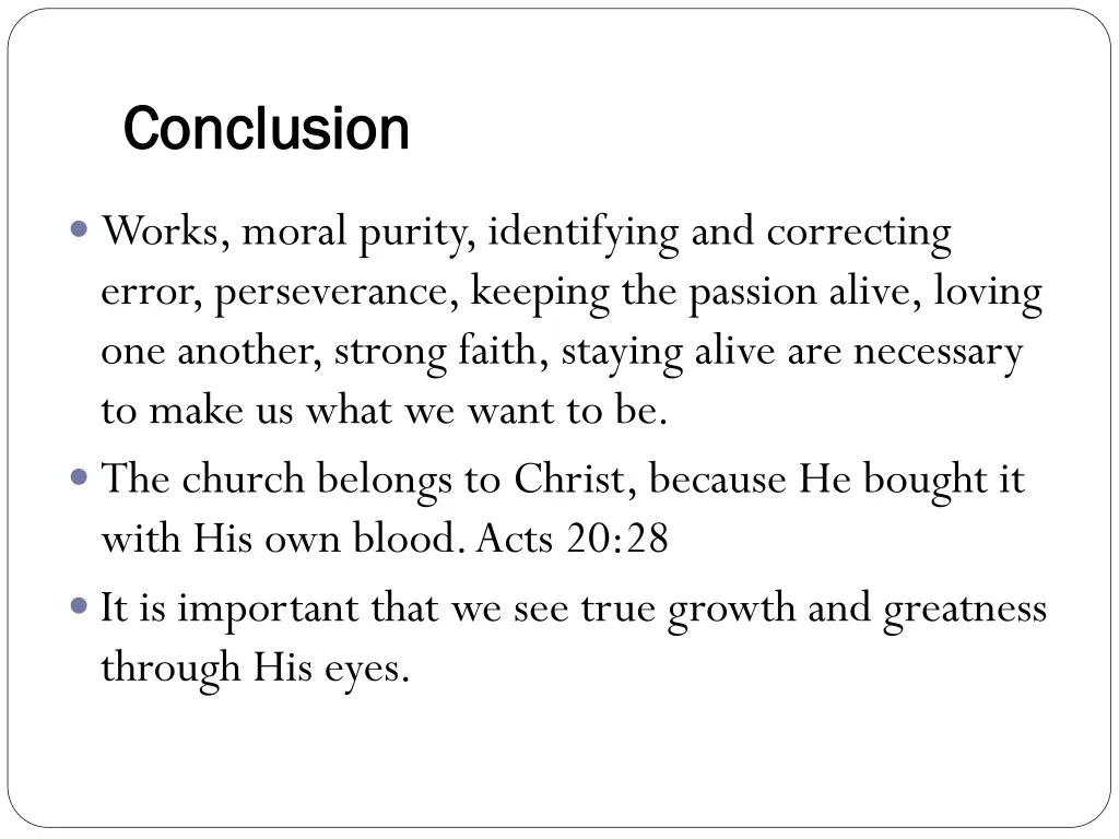 conclusion conclusion