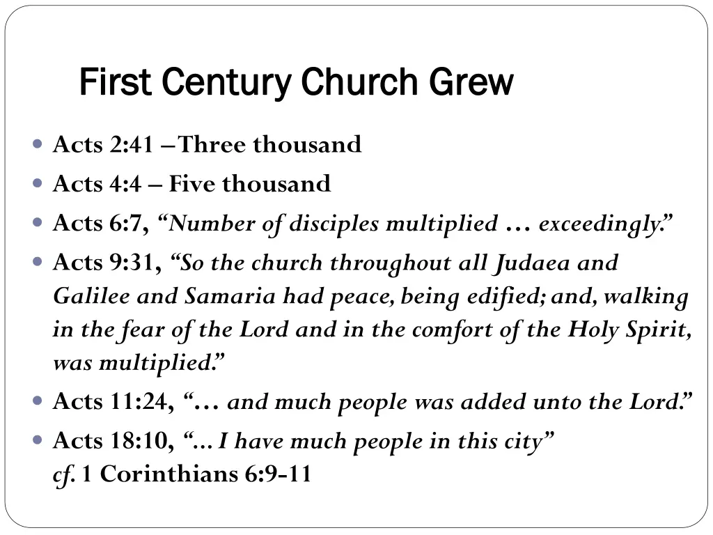 first century church grew first century church