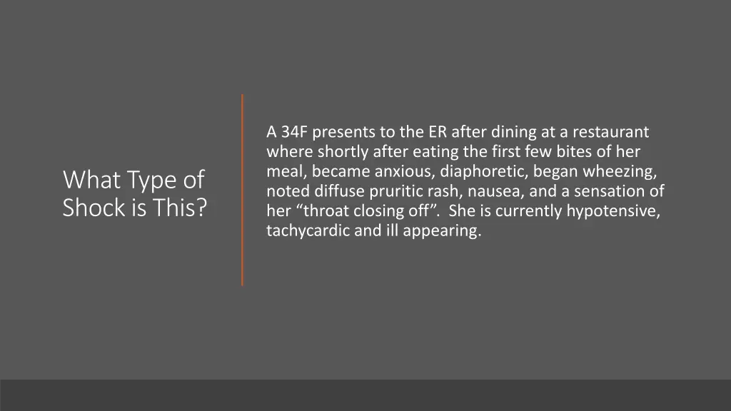 a 34f presents to the er after dining