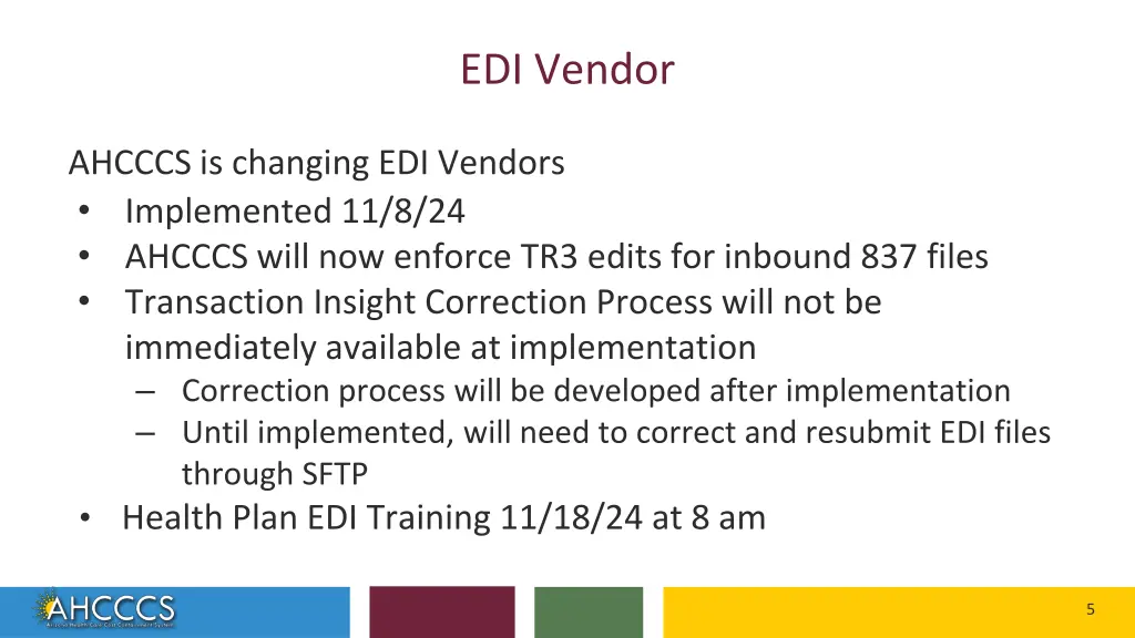 edi vendor