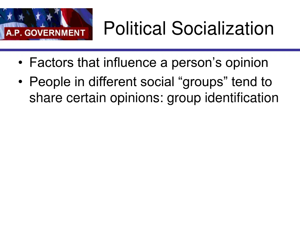 political socialization
