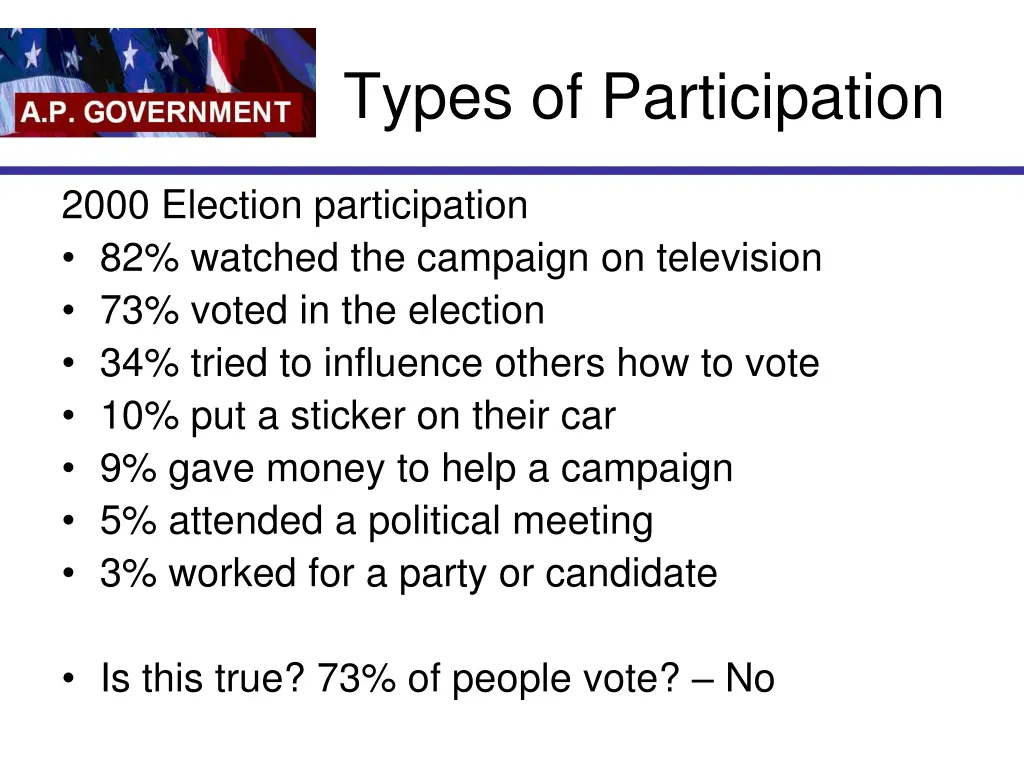 types of participation