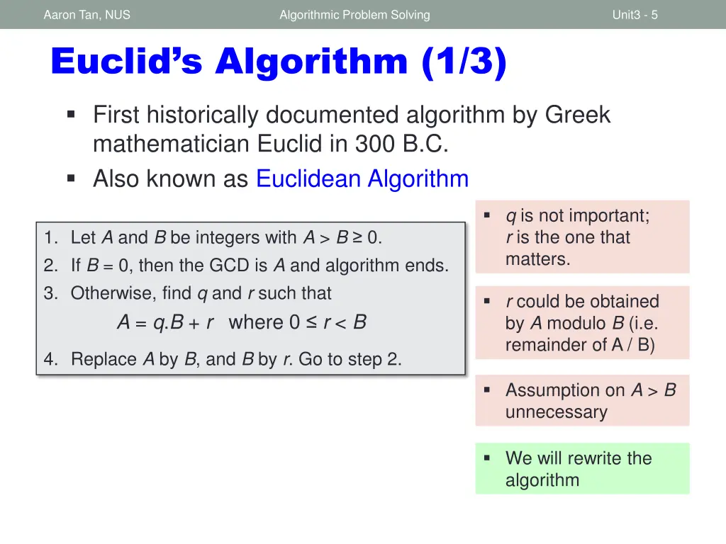 aaron tan nus euclid s algorithm 1 3