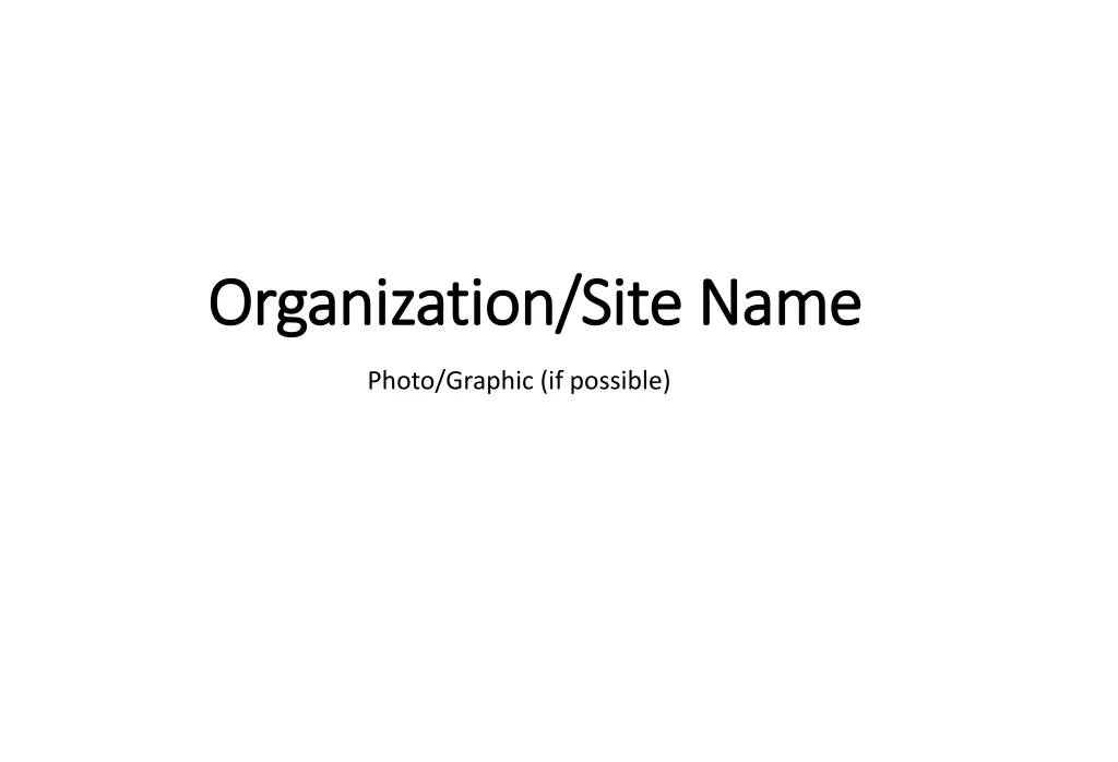 organization site name organization site name