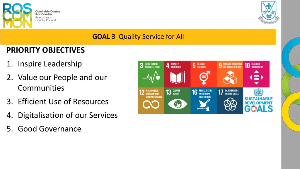 goal 3 quality service for all