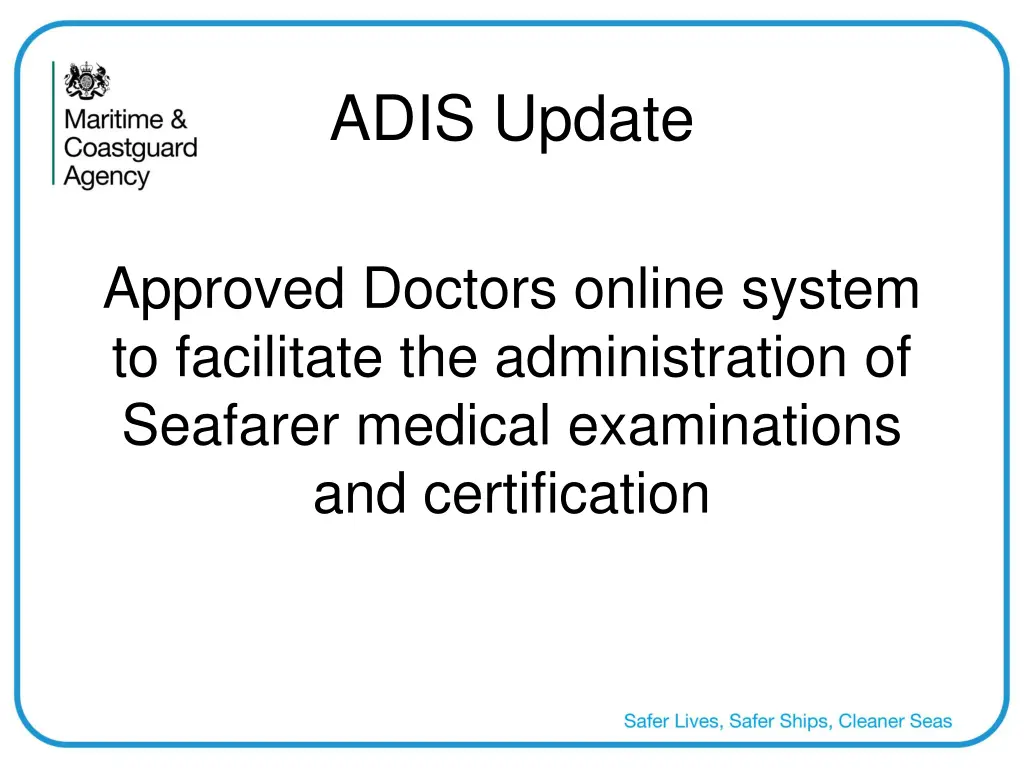 adis update 1