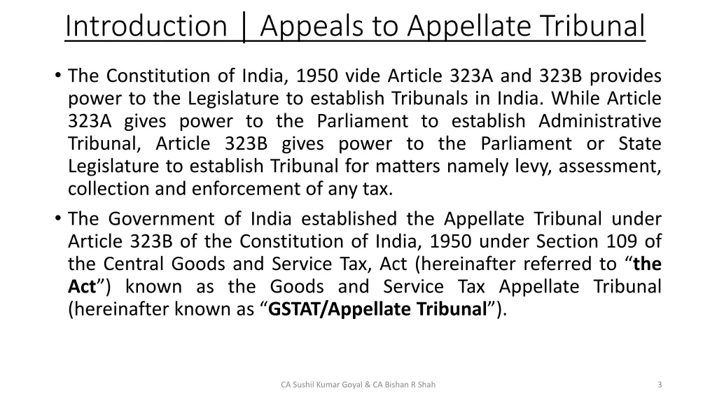 introduction appeals to appellate tribunal