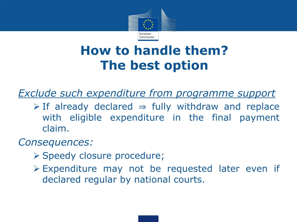 how to handle them the best option